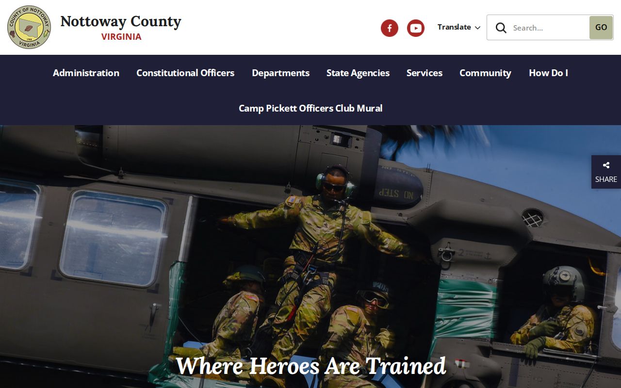 Nottoway County government criminal records department gateway