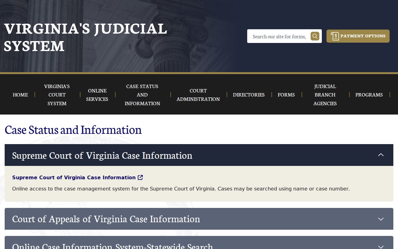 Nottoway County criminal case information gateway
