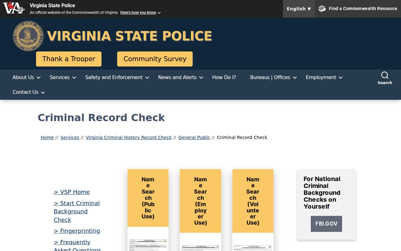 Official Virginia portal for Nottoway County criminal history records